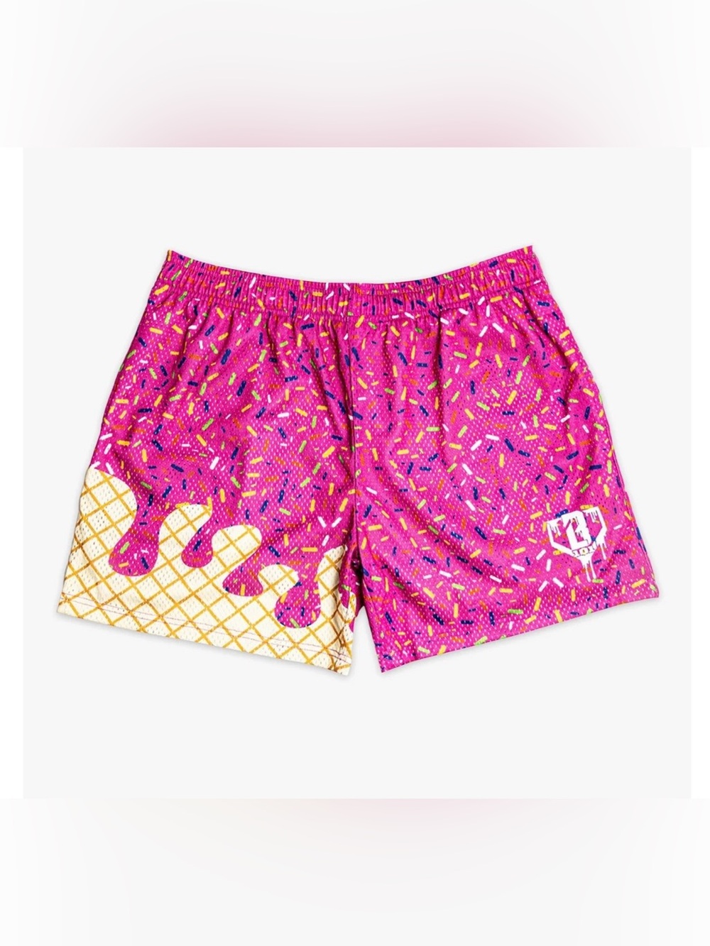 Baseball Lifestyle 101 Youth Ice Cream Shorts Strawberry